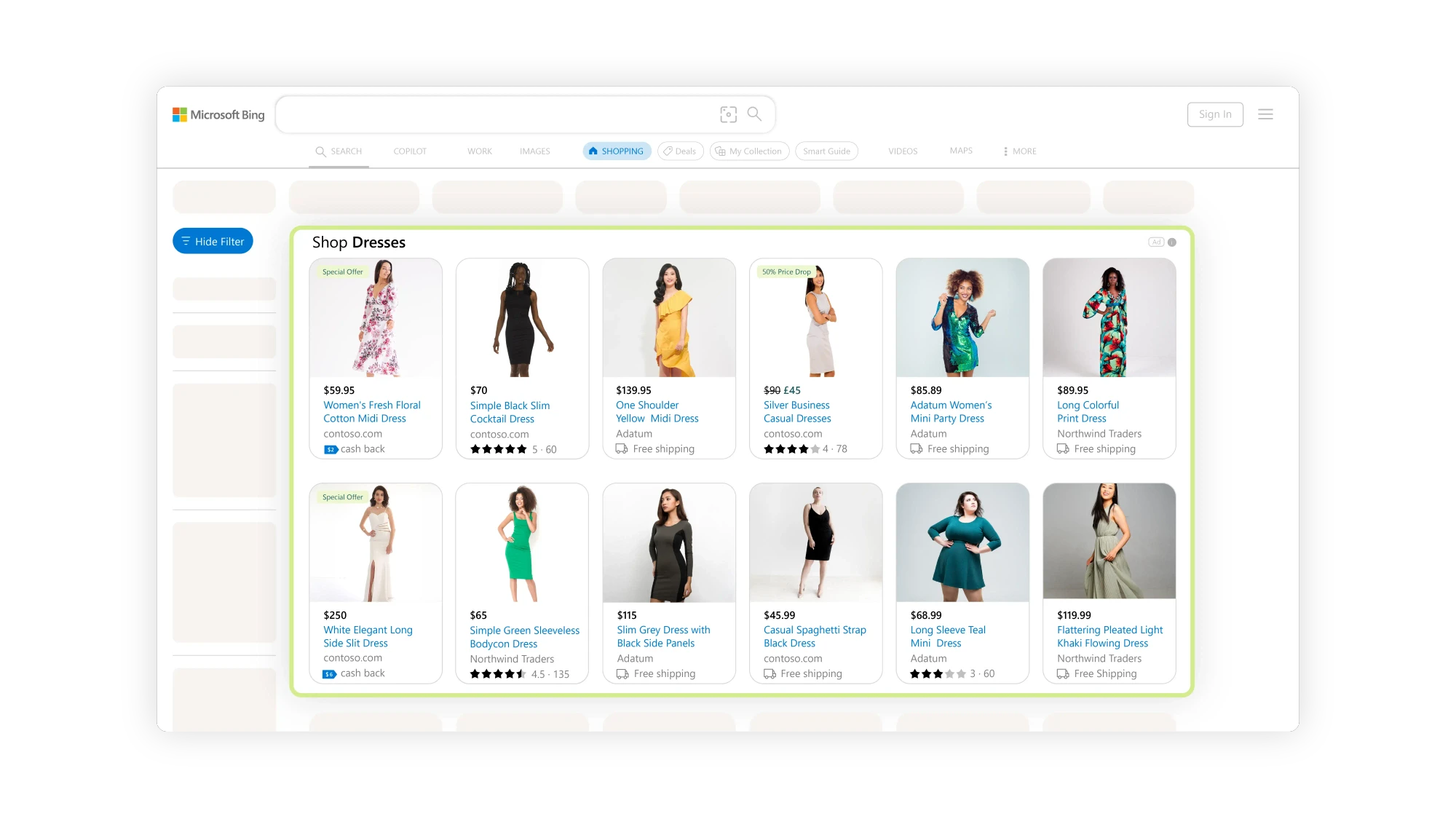 Shopping campaigns